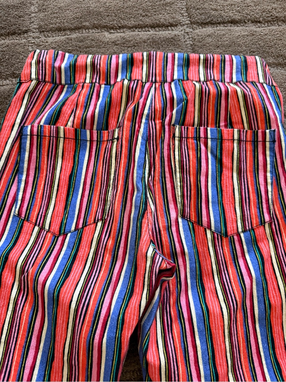 Free People Multicolor Striped Ankle Pants - Picture 3 of 4